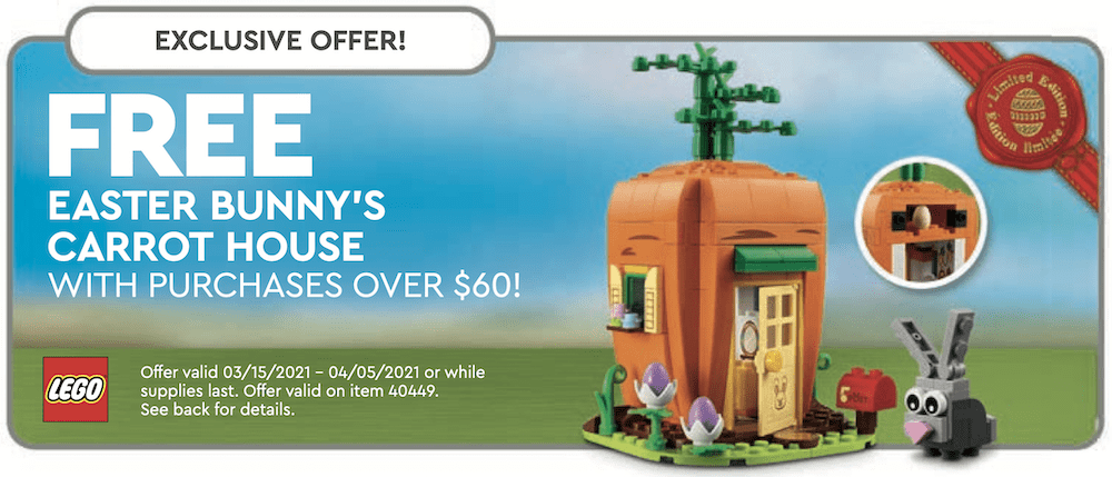 LEGO 40449 Easter Bunny’s Carrot House 