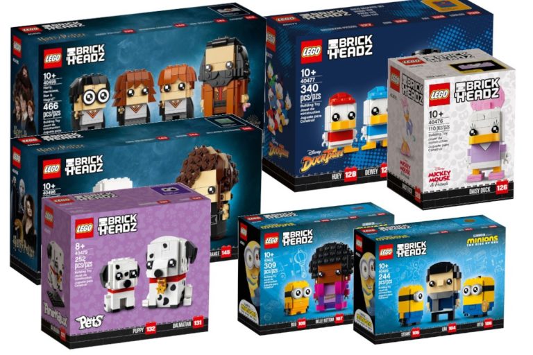 LEGO Brickheadz (Disney, Harry Potter, Dalmatínci, Minions)